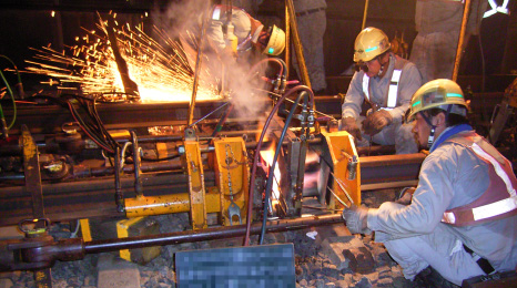 Gas pressure welding 